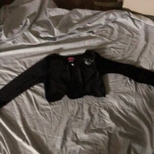 Black cropped jacket